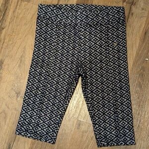 Janie and Jack Navy and White Patterned Leggings